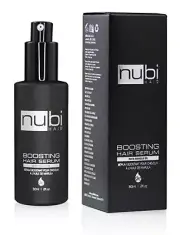 Nubi Boosting Hair Serum with Marula Oil, Vitamin E and Aloe Vera, 2 Oz./ 60 Ml