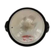 White glaze ceramic coated IH pot size 8, Banoko Sato Hall From Japan