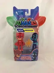 PJ MASKS - Owlette & Night Ninja - Action Figures - 2-Pack & Accessory - New