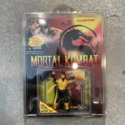 Mortal Kombat Scorpion Action Figure 1994 Hasbro Vintage On Card See Pics
