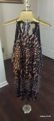 *White House Black Market 4 Mix print floral tiered dress skuw8