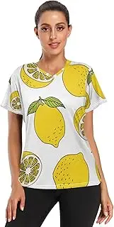 [Caihoyu] Sports T-Shirt with Asian Cut Quick Dry Womens Cooling Athletic T Shirts for Volleyball Badminton S-3XL