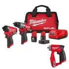 Milwaukee Hammer Drill + Impact Driver Kit 12V Cordless w/ 4-in-1 Drill-Driver
