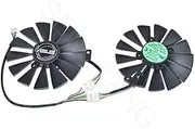 New for RX580 GTX1050Ti DC12V 0.25A T129215SM Cooling Fan