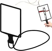 Neck Magnifier | 3X Neck Loupe Page Magnifier Glass,Gooseneck Flexible Stand Large Magnifier for Women, Men, Elderly, Seniors