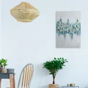 Hand-painted "Celestial Metropolis" Abstract Art Oil Paintings original