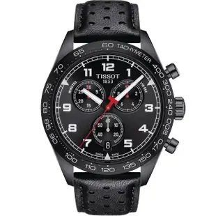 【TISSOT 天梭 官方授權】PRS516 CHRONOGRAPH計時運動賽車錶 母親節 禮物(T1316173605200)