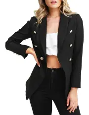 [Belle & Bloom] Princess Polina Black Tweed Blazer