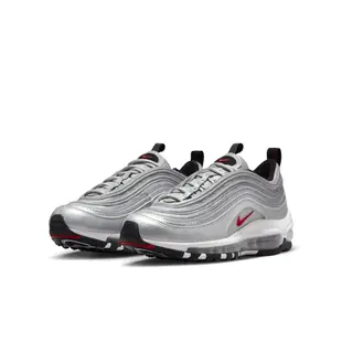 【NIKE 耐吉】休閒鞋 運動鞋 NIKE AIR MAX 97 QS GS 中大童 金屬銀(918890001)