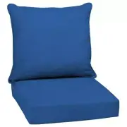 ARDEN SELECTIONS Lounge Chair Cushion 24" Polyester Cobalt Blue Texture 2-Piece