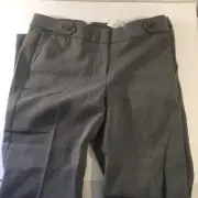 Womens Pants-ANN TAYLOR LOFT-grey rayon blend "Marisa Trouser" -6 T
