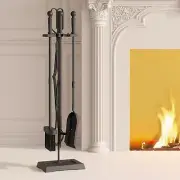 Kingson Fireplace Tools Set 5-Pieces Indoor Outdoor Sturdy Fire Place Poker S...