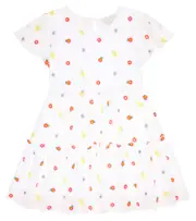 [Stella McCartney Kids] Stella McCartney Kids Embroidered jersey dress Y 3 white