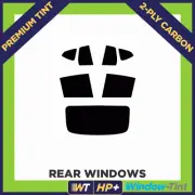 For BMW X4 (G02) 2018+ Carbon Pre Cut Window Tint 35% Light Premium 2-ply HP+