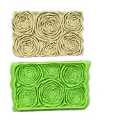 Halloween Party Diy Rosette Ruffle Roses Silicone Mold Fondant Cake Baking Mould