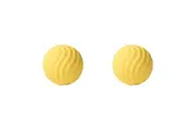 2x Pidan Wave Chew Fetch Bouncing Ball Pet Dog Puppy Interactive Play Toy YLLW