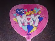 You're The Best Mom Heart Shaped Mylar Balloon