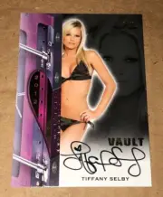 2012 Benchwarmer TIFFANY SELBY Vault Gold Foil Autograph PLAYBOY Playmate Sexy