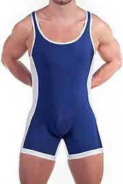 [DLSMDOUS] Men's Wrestling Singlets Sleeveless Athletic Supporters Wrestling Uniform Sports Bodysuit Jumpsuits for Fun