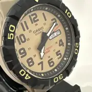 Casio Men's Quartz Fitness Nylon Strap Khaki Color Wrist Watch MRW-210HB-5BVCF