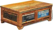 Vintage Reclaimed Wood Coffee Table with Storage for Living Room, Farmhouse Tables, Modern Center – A Unique Wood Table