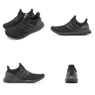 【adidas 愛迪達】慢跑鞋 Ultraboost 1 男鞋 黑 全黑 路跑 緩震 馬牌輪胎底 運動鞋(HQ4199)