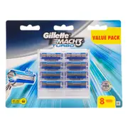 8pc Gillette Mach3 Turbo Long-lasting 3D Razor Blade Refill Cartridges