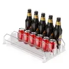 Soda Can Dispenser for Refrigerator, Self Pushing Drink Organizer for Fridge