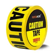 3" X 1000 Ft Yellow Caution Tape – High-Visibility, Tear-Resistant, Weatherproof