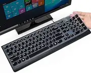 CaseBuy Keyboard Cover for Lenovo 510 Wireless Keyboard GX30N81775 4X30M39458, Lenovo Wireless Keyboard Protector Skin, Keyboard Accessories, Black