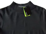 Men's MURANO Gray Grey Mock Turtleneck Sweater L Large NWT Modern Performance