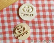 Toyota Car Symbol Stamp Embosser Cookie Cutter Pastry Fondant Dough Biscuit