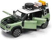 Finished Scale Model Simulation 1:24 for Land Rover Defender Outdoor Edition Die-cast Alloy Car Model Static Scale Model Exquisite Collection Presents Ornaments