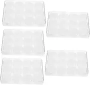 Ciieeo Sets Gemstone Display Case Jewelry Organizer and Storage Plastic Bead Box for Display and Protection