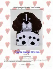 Springer Spaniel Dog Treat Holder- Plastic Canvas Pattern or Kit