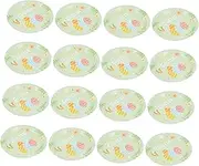 Baluue 32 Pcs Easter Party Plates Bunny Design Disposable Tableware for Spring Celebrations for Parties and Family Gatherings