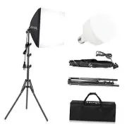 Softbox Lighting Kit, 16x16in Soft Box | 135W 5500K E27 LED Bulb, Continuous