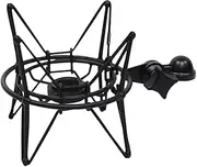 Samson Microphone Spider Shockmount Mic Holder - SP04 Condenser Shock Mount - Anti Vibration Spider Shockmount Compatible with Many Condenser Mics Specially Samson G Track Pro (Titanium Black)