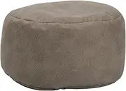 Beanbag Without Filling Tatami Technology Cloth Small Pouf for Bedroom Grey