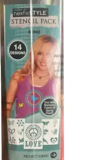 Next Style Stencil Pack INSPIRATIONAL 14 Designs New
