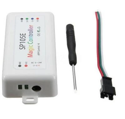 Bluetooth SP105E APP Controller For WS2811 WS2812B iOS Android RGB LED Strip USA