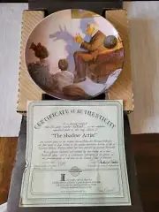 Edwin M Knowles The Shadow Artist 1987 Collectors Plate