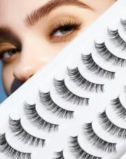 Natural Lashes Wispy Eyelashes Natural Look False Lashes Mink False Eyelashes Vo