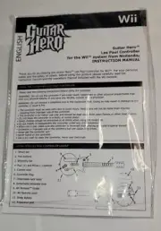 Guitar Hero Wii Les Paul Controller - SEALED Manual Only - CIB Your Guitar! NEW