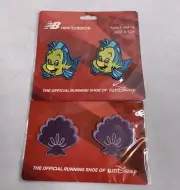 NWT new balance run Disney little mermaid shoelace clip ons flounder shells