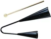 BESTonZON Samba Percussion Instrument Musical Instruments Xylophone Drum Bells Harmonica Guitar Flute Ukulele Drum Two Tone Bell Bell Black