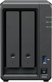 Synology DP320 ActiveProtect Device, 2x8TB HDD Memory, 8GB RAM, AMD R1600, up to 1GbE RJ45