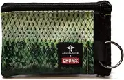 [CHUMS] Surfshorts Wallet - Lightweight Zippered Minimalist Wallet with Clear ID Window - Water Resistant with Key Ring