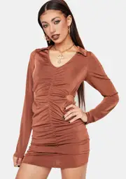 Gettin' Rowdy Ruched Mini Dress