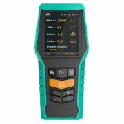 BRAMC 5-in-1 Air Quality Monitor, PM2.5/PM10/HCHO/TVOC/CO2 Detection